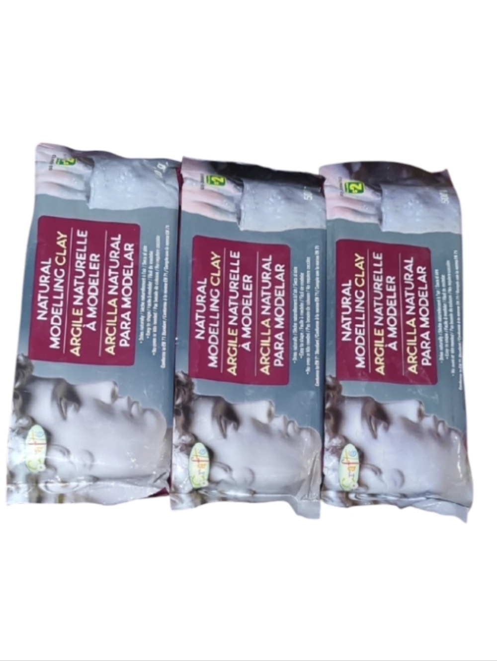 Natural Modeling Clay – 3 Pack | New 🧱🎨